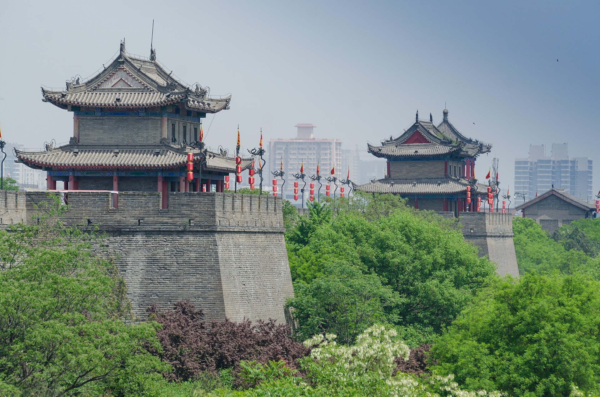 西安城墙实景